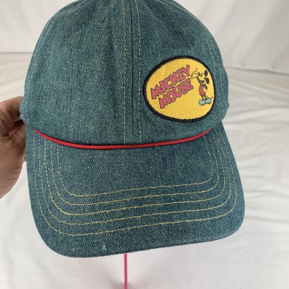 Disney Blue Denim Mickey Mouse Adjustable Cap